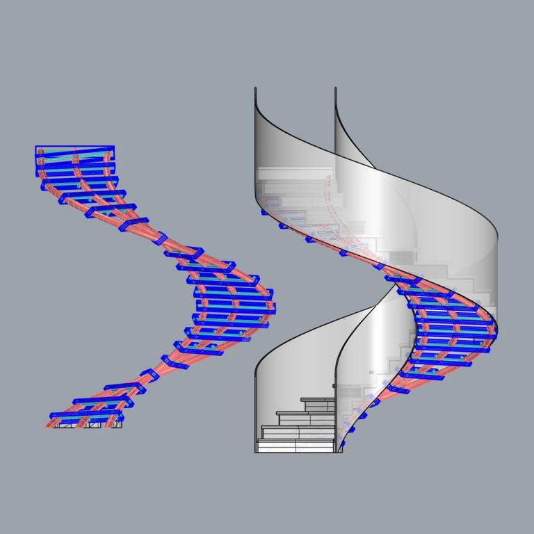 Helical Staircase Structural Design | Architectural Engineers | Hekur